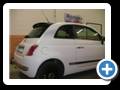 FIAT 500 : Wrapping Car Bianco Opaco e Nero carbonio